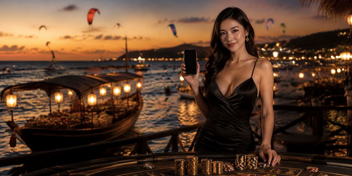 Người dùng trải nghiệm casino trên điện thoại tại lễ hội Mũi Né